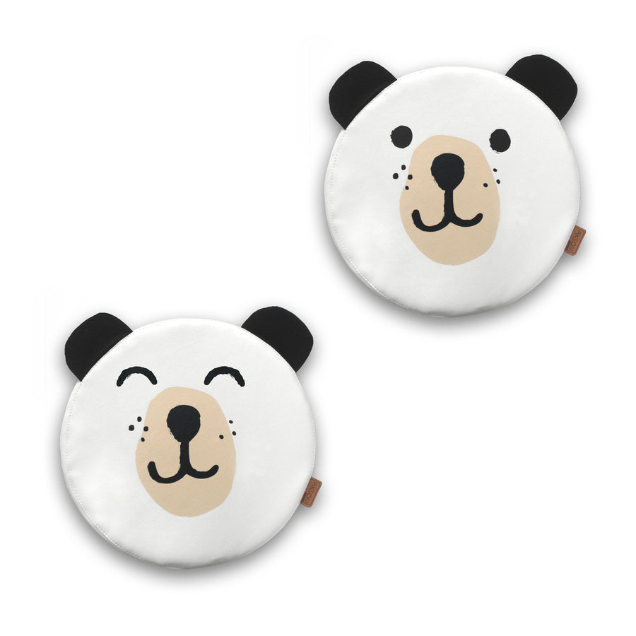 Poduszki białe ekoskóra MIŚ z uszkami 1 szt. 6 cm