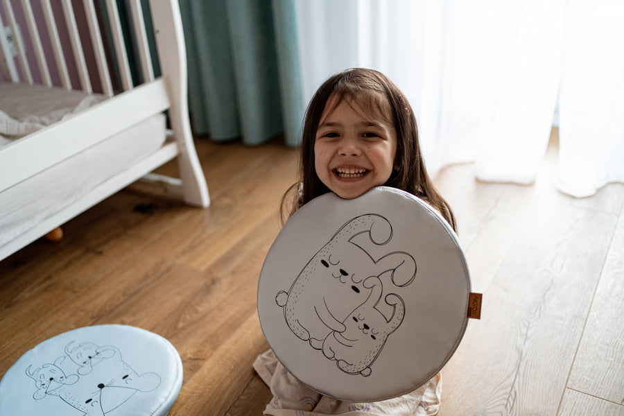 Poduszki ekoskóra ZWIERZĄTKA LENIWIEC 3 cm 1 szt.