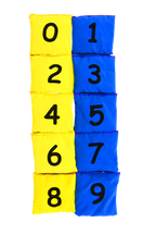 Woreczki gimnastyczne Akson Cyferki  ZESTAW PARZYSTE I NIEPARZYSTE